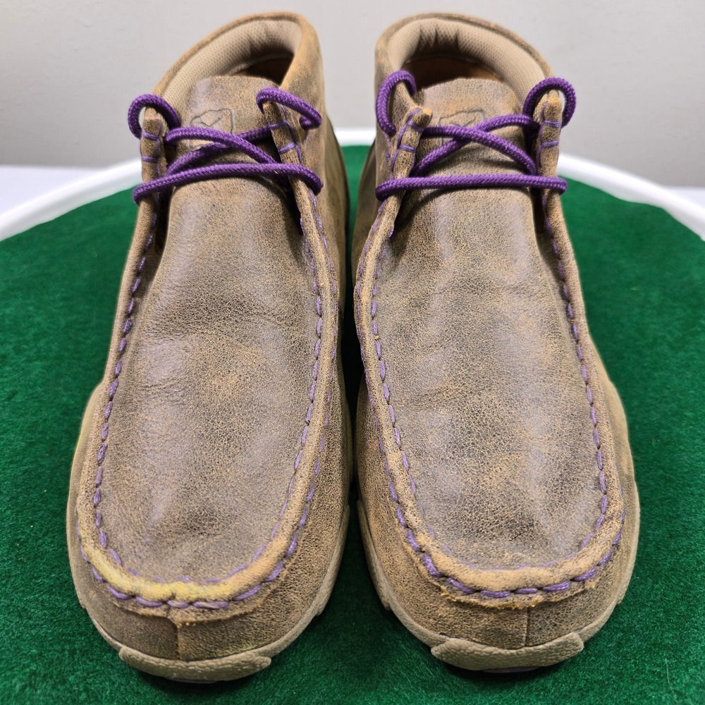 Twisted X Moccasin Chukka Boots Mens 6M‎ Brown Distressed Leather Lace Up